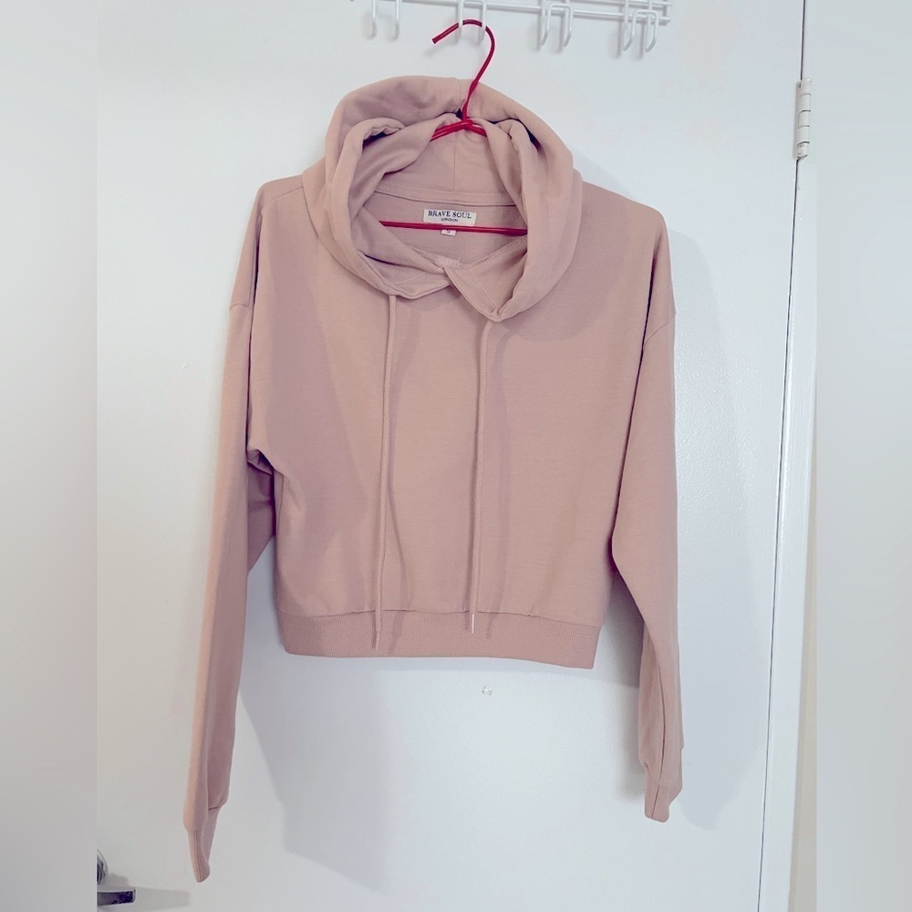 Brave Soul London semi cropped hoodie